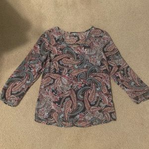 Paisley Charlotte Russe blouse